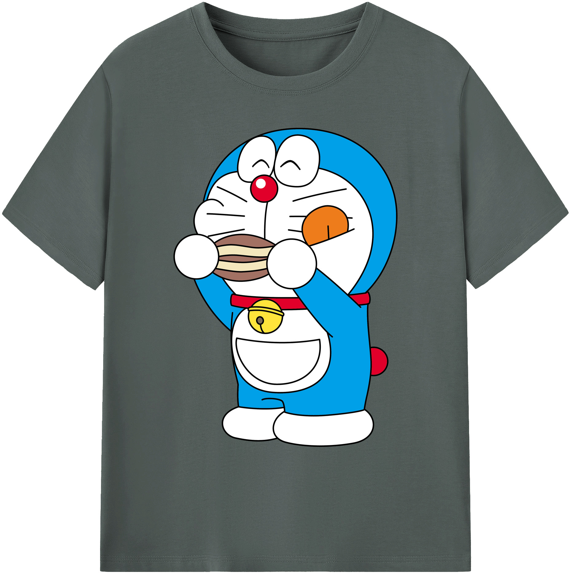 （画像用） ドラえもん Doraemon 綿100％ メンズ半袖Tシャツ｜肌触りやわらか＆通気性